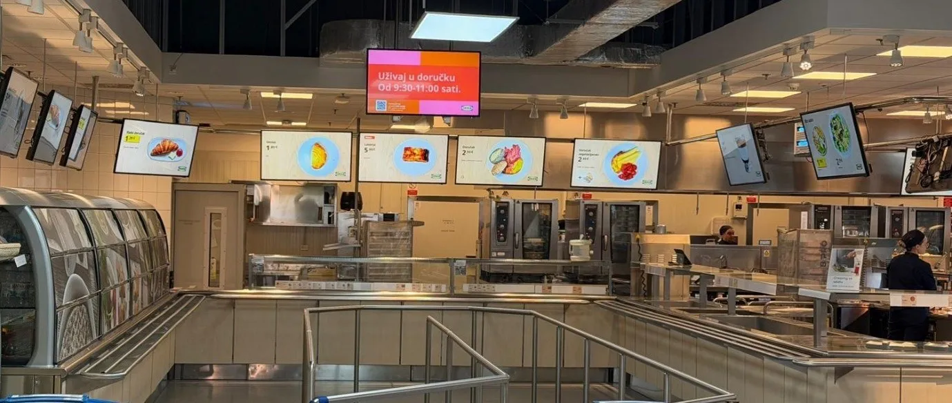 Digital signage u cijeloj robnoj kući